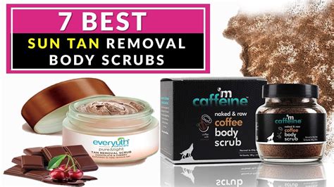 body scrub to remove tan.